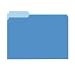 Pendaflex 1521/3BLU Pendaflex 2-Tone File Folders, 1/3 Cut, Top Tab, Letter, Light Blue, 100/Box