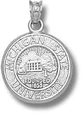 Michigan State Spartans Sterling Silver Seal Pendant
