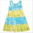 Girls Crystal Tie Dye Tier Dress