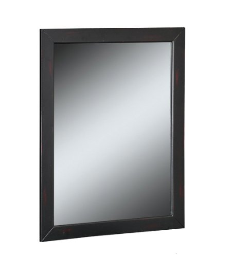 Schon SC80134 Single Large Landscape Mirror, Black
