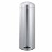 BRABANTIA 377846 Mülleimer Retro bin 20 L Slimline mit Pedal und Scharnier matt steel olive brown