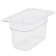 Excellante Ninth Size 4-Inch Deep Polycarbonate Food Pan