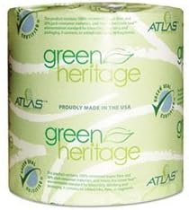 Atlas Green Heritage 276GREEN Green Heritage Bathroom Tissue, 2-Ply, 500 Sheets, White, 96 per Carton by Atlas Green Heritage