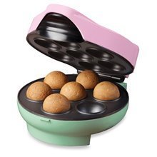 Nostalgia Electrics JFD-100 Donut Holes Maker, Pink-Green