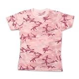 Pink Camouflage camo novelty print fitted fine jersey extra soft women