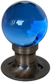 Krystal Touch of New York 3606APA Sapphire Passive Doorknob, 2.5-Inch, Antique Brass