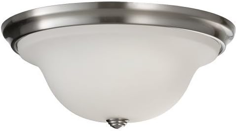 Murray Feiss FM362BS Beckett 3-Light Indoor Flush Mount, Brushed Steel by Murray Feiss Imports LLC