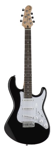 Playmate by Dean Avalanche Electric Guitar Kit (Amp, Gig Bag, Black)