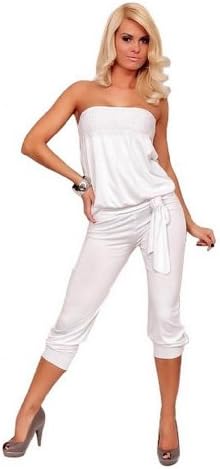 Xueyi Women's Jumpsuits Slim And Leisure Clothing Brightness Of The Stars One Size White