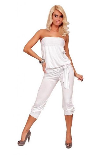 Xueyi Women's Jumpsuits Slim And Leisure Clothing Brightness Of The Stars  One Size White