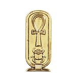 Egyptian Ankh Cartouche Pendant - Pewter - 1.5'' Height