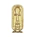 Egyptian Ankh Cartouche Pendant - Pewter - 1.5'' Height