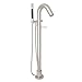 Rohl ST420L-STN Architectural Pillar Tub Filler Faucet with Hand Shower, Diverter, Satin Nickel