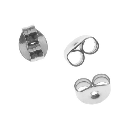 Surgical Steel Earring Backs (Earnuts) (100) Picture