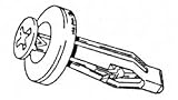 CRL 1990+ Lexus Rear Bumper Cover Rivet