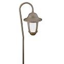 Malibu CS120TA Low Voltage 18-Watt Metal Lantern Walk Light, Architectural Bronze with Frosted Glass Globe