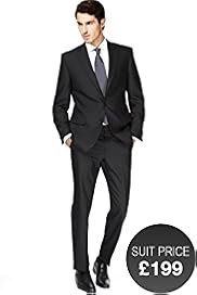 Big & Tall Collezione 2 Button Jacket with Wool