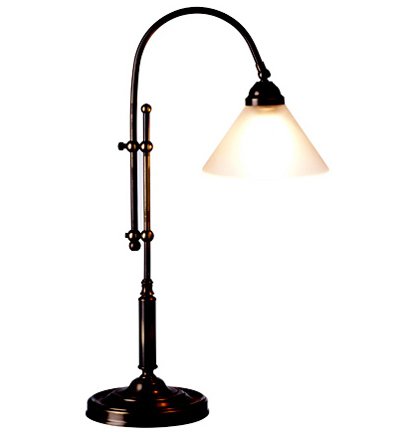 Antiqued Brass Adjustable Task Table Lamp