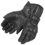 Pokerun Winter Long Leather Gloves - X-Large/Black