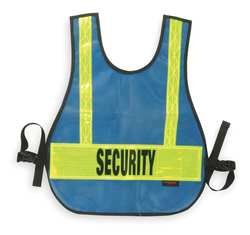 Condor 1YAW2 Safety Vest, Security, Blue, Reflective