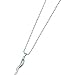 Stainless Steel Italian Horn Mens Necklace 22" New