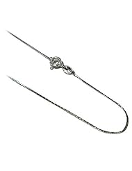 Sterling Silver 1 MM Italian Cobra Chain in Sizes 7 ", 14", 16", 18", 20", 22", 24", 30"