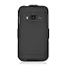 For Samsung Galaxy Rugby Pro I547 Hard Back Case + Holster Belt Clip Stand Black
