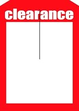 Clearance - Slotted Tags (100pk) - 5