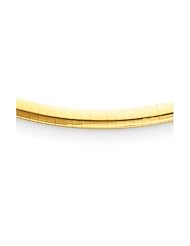 14k 4mm Domed Omega Necklace