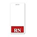 RN Badge Buddy - Heavy Duty Vertical Badge Buddies for Registered Nurses - Spill & Tear Proof Cards - 2 Sided USA Printed Quick Role Identifier ID Tag Backer by Specialist ID (Red)