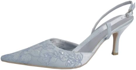 Passamentrie and Sequin Nite Shoe (April) (8.5, Baby Blue)