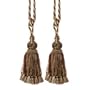 Pair of Bronze and Pale Yellow Jasmine Tassels