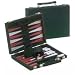 Backgammon - 15 inch Green Suede