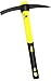 Knights Of Armur Weeding Mattock Hoe, Pick Axe 15-Inch, One Piece Intact Drop Forged, Plastic Coated Fiberglass Handle, 1.4LB