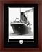 RMS Titanic photo framed and matted masterpiece autographed by survivor Millvina Dean with actual piece of Titanic Coal