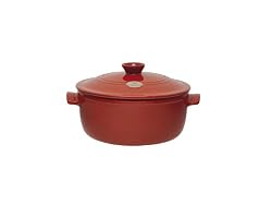 Emile Henry 614553 Flame Top 5-1/2-Quart Round Stewpot, Red