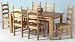 Corona Mexican 6' dining table &amp; 6 Chairs/ Distressed Waxed Pine