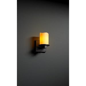 Dakota Black 1 Light Sconce Candle Shade
