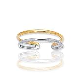 14k Two Tone Gold Shiny Elegant Toe Ring