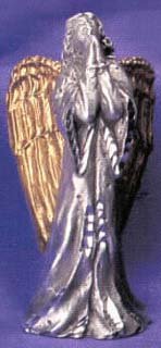 Diamond-Cut Praying Angel Figurine