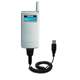 Coiled Power Hot Sync and Charge USB Data Cable w/ Tip Exchange for the Samsung SCH-A595 - Gomadic Brand