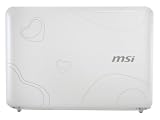 MSI Wind U100-030US 10-Inch Mini Laptop (1.6 GHz Intel Atom Processor, 1 GB RAM, 120 GB Hard Drive, XP Home, 3 Cell Battery) Pearl White Heart