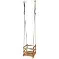 Wooden Safety-Seat Garden Swing for Small Children