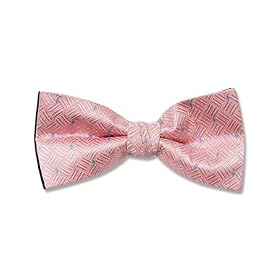 Fancy Diamond Square Banded Poly Bow Tie