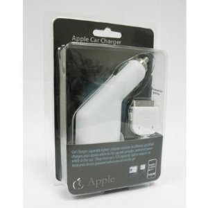 Oriongadgets Car Charger for Verizon Apple iPhone 4 (White)