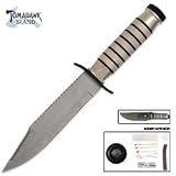 Survival Knife Silver Blade