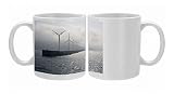 MAB-311 Giant wind turbines on breakwater Photo Mugs