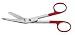 (RED) Lister Bandage Scissors - Color Coated Handles, 5.5"
