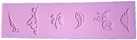 Longzand Molds HY1-164 DIY Cake Decorating Mold with Silicone Lace Mold Mat, Fondant Mold and Silicone Sugar Craft Molds, Pink