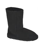 LAMO SHEEPSKIN Womens 9 Boots Suede Black